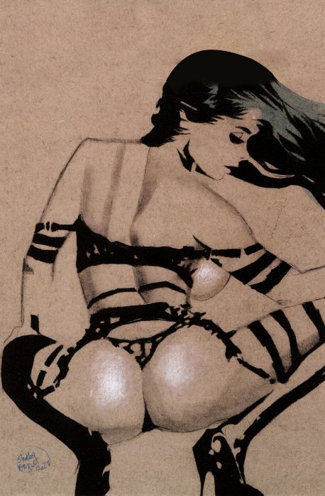 11x17 X-FEM #1 Shelton Bryant NOIR Print 8