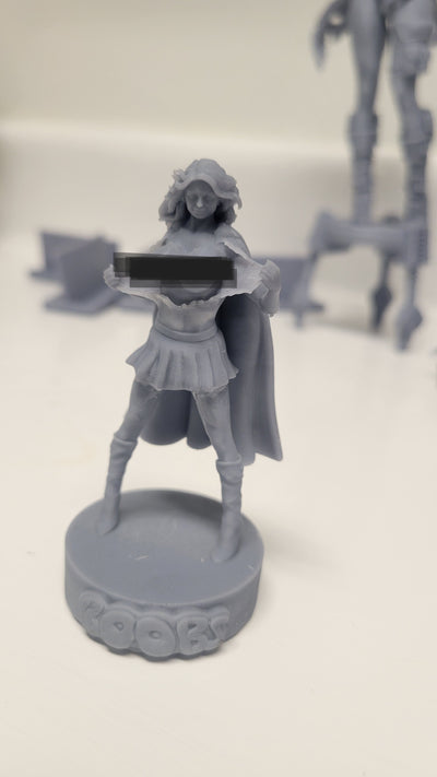 Boobs #1 Mini Unpainted Statue