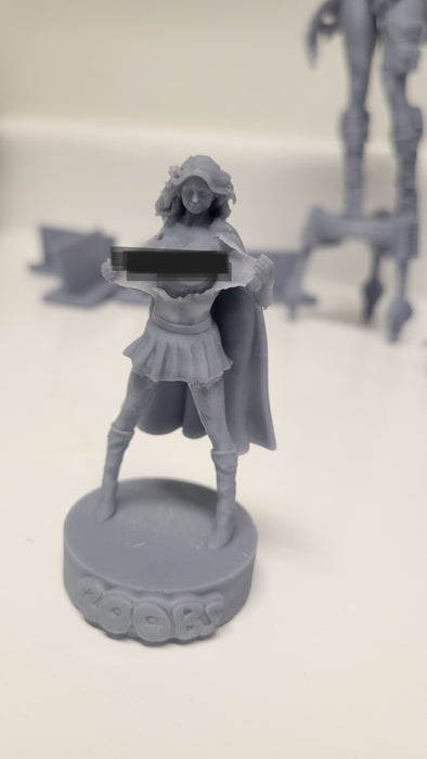 Boobs #1 Mini Unpainted Statue