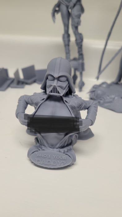 Who's Your Daddy Unpainted Statue