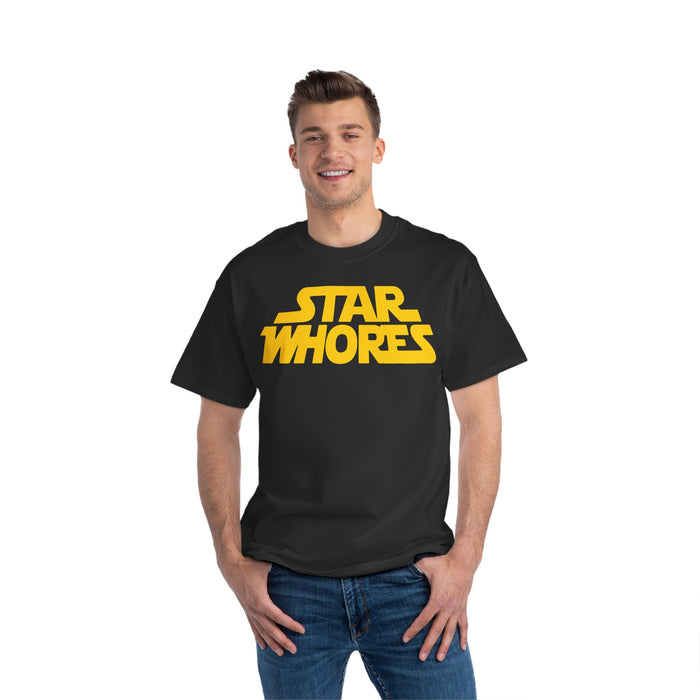 Star Whores Gold Logo T-Shirt