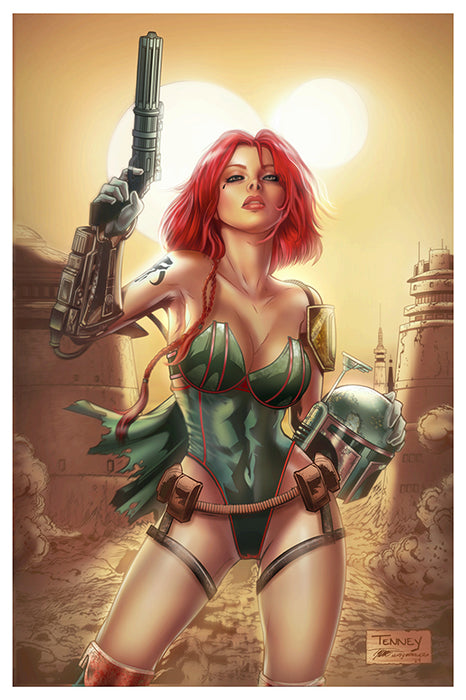 11x17 Star Whores Cvr B Booba Fett Print