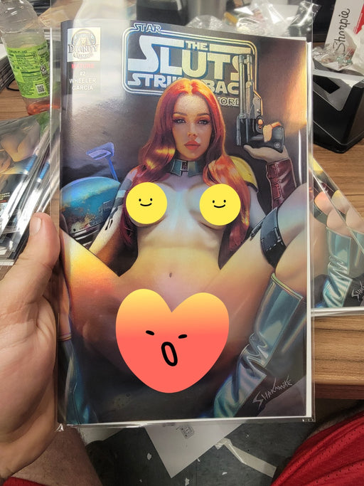 Star Whores #2 Sluts Strike Back J NAUGHTY FOIL Shakamike Better Than Shikarii
