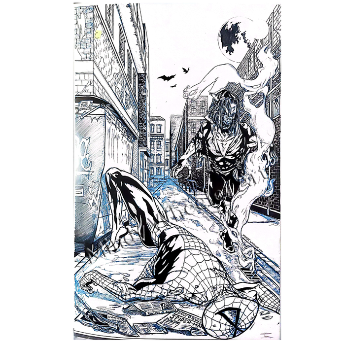 Mindy Wheeler: Morbius Spider-Man Inks