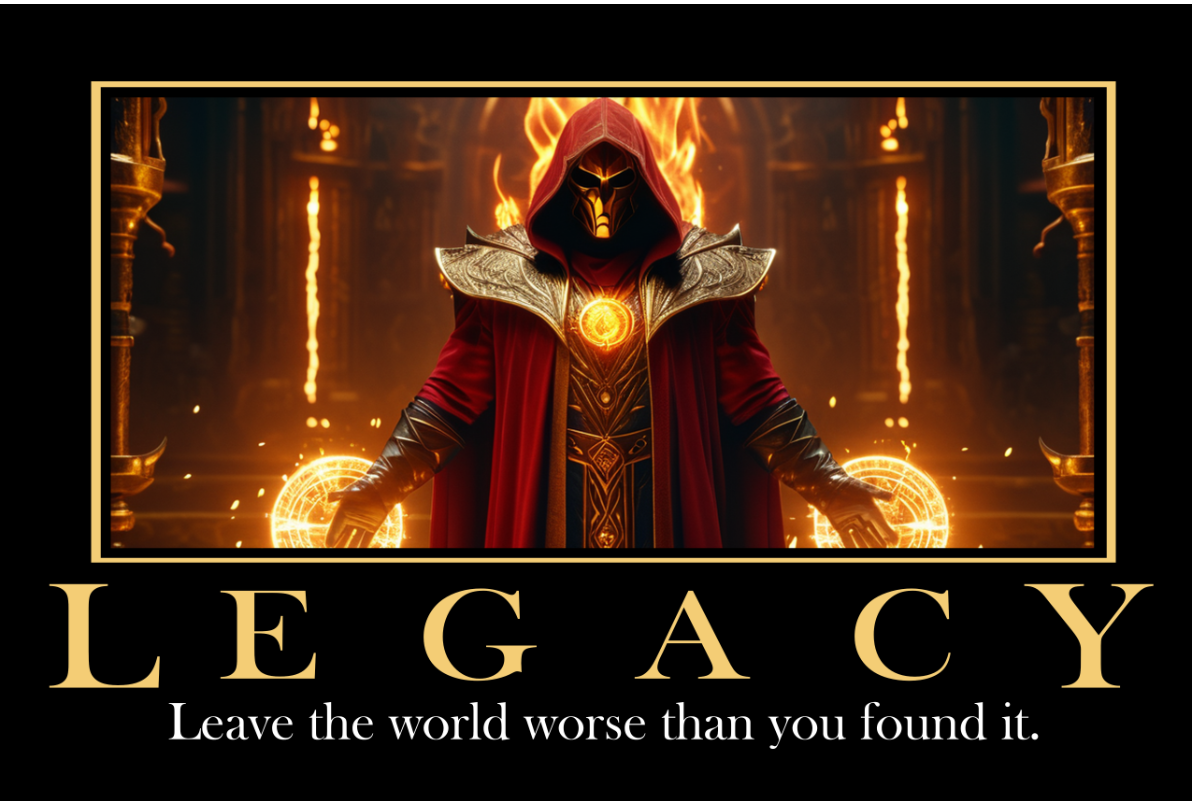 Motivational Poster LEGACY — Divinity Comics
