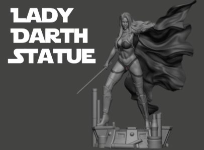 Lady Darth #1 Unpainted Statue