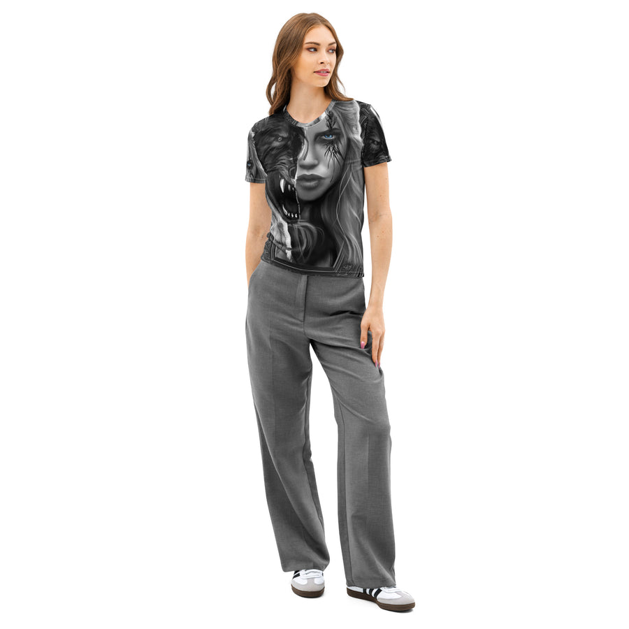 KARMA Women’s cotton crew neck t-shirt