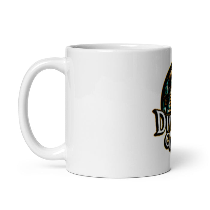 White glossy mug DC