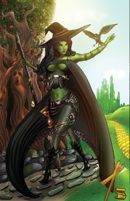 Oz/Wicked Witch Mindy Wheeler Print